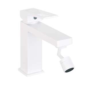 TRENDY'S bidé csaptelep, téglalap alakú, fehér, egykaros, modern kialakítás, kerámia kazetta, víztakarékos levegőztető - Trendy S Csaptelep