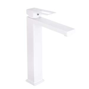 TRENDY'S pultlapos mosdócsaptelep, téglalap alakú, fehér, modern design, szaniterrézből készült, ólommentes, 3 rétegű bevonat, kerámia kazetta, víztakarékos - Trendy S Csaptelep