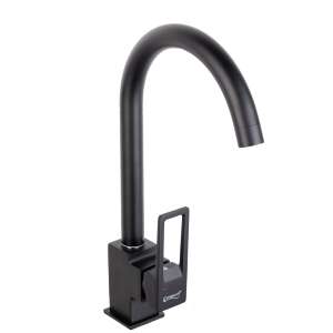 TRENDY'S fekete hattyú konyhai csaptelep, egykaros, 180 fokos forgatás - Trendy S Csaptelep