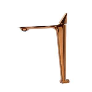 TRENDY S gold bathroom sink faucet, modern design, for countertop installation - Trendy S Faucet
