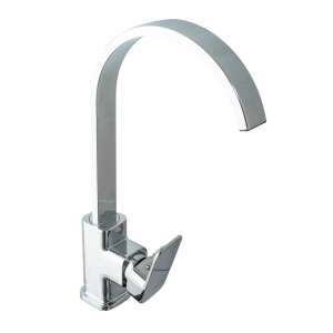 TRENDY kitchen faucet, swan type, chrome, pull-out spout - Trendy S Faucet