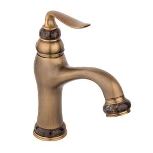 TRENDY'S Mosdó Csaptelep, antik jade-bronz fürdőszobai mosdókagyló csaptelep, egykaros, bronz színű - Trendy S Csaptelep