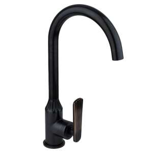 Trendy's Konyhai Csaptelep, Antik Fekete, Egykaros, Hattyúnyak - Trendy S Csaptelep