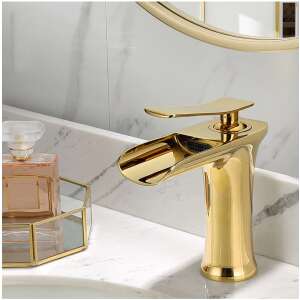 Arany vízesés mosdó csaptelep, TRENDY'S - Trendy S Csaptelep