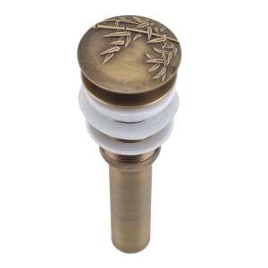 TRENDY S Sink Drain Stopper, Antique Bronze, with Decoration 98832243 - Shower set