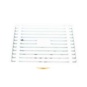 TRENDY S 10x10 cm white floor drain with odor trap - Drain