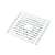 TRENDY S 10x10 cm white floor drain with odor trap