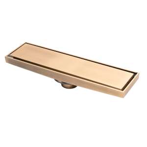 TRENDY’S 30 x 8 cm antique bronze floor drain with 40 mm odor-proof outlet - Drain
