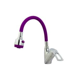 TRENDY S kitchen faucet, flexible faucet, purple, single lever, two-function aerator - Trendy S Faucet