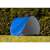 Namiot plażowy Trizand pop-up z ochroną UV, niebieski, 150x100x80cm, rozłożony w ogrodzie