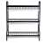 TRENDY'S 3-Tier Dish Drying Rack, Black, 61 x 23.5 x 42 cm