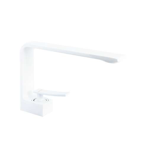 TRENDY'S fehér modern mosdó csaptelep hosszú kiöntővel és egyetlen karos vezérléssel