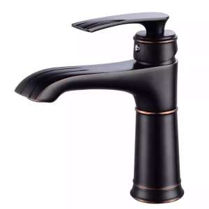 TRENDY S Antik Csaptelep, Matt Fekete, egykaros fürdőszobai csaptelep, fekete antik felület - Trendy S Csaptelep