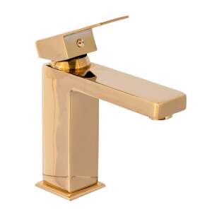 TRENDY'S mosogató csaptelep, arany színben, modern design, négyzet alakú - Trendy S Csaptelep