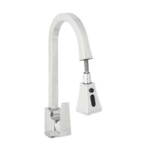 TRENDY'S Konyhai Csaptelep, Kihúzható zuhanyfej, Króm - Trendy S Csaptelep