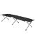 Springos összecsukható kempingágy - Fekete és ezüst váz