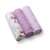BabyOno 3 pack natural bamboo muslin swaddles in purple with star and horse print