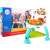Boxed baby jumper with activity center, piano, spinning ball, and pyramid toy