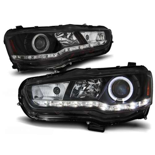 Mitsubishi Lancer 8 Fényszóró - Fekete Projektor LED