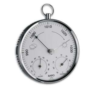 Barometer, hygrometer and thermometer combination, weather station, indoor and outdoor use, 20.3006.42 - Tire pressure gauge