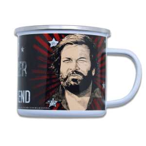 Bud Spencer The Legend metal mug, featuring a portrait of the iconic actor - Nonbrand Mug