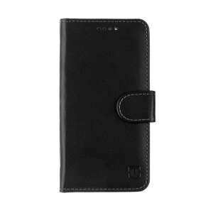 Husa telefon Tecno Spark 20 Pro - Carcasă carte din silicon negru cu ramă tactică, cu clapetă magnetică