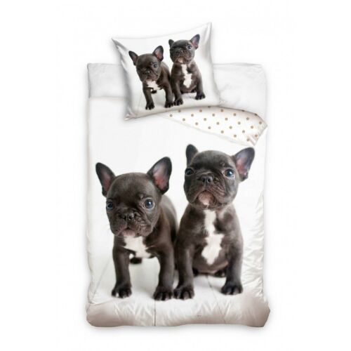 Francia Bulldogos Gyerek Ágynemű - 140x200 cm - Pamut 147088382