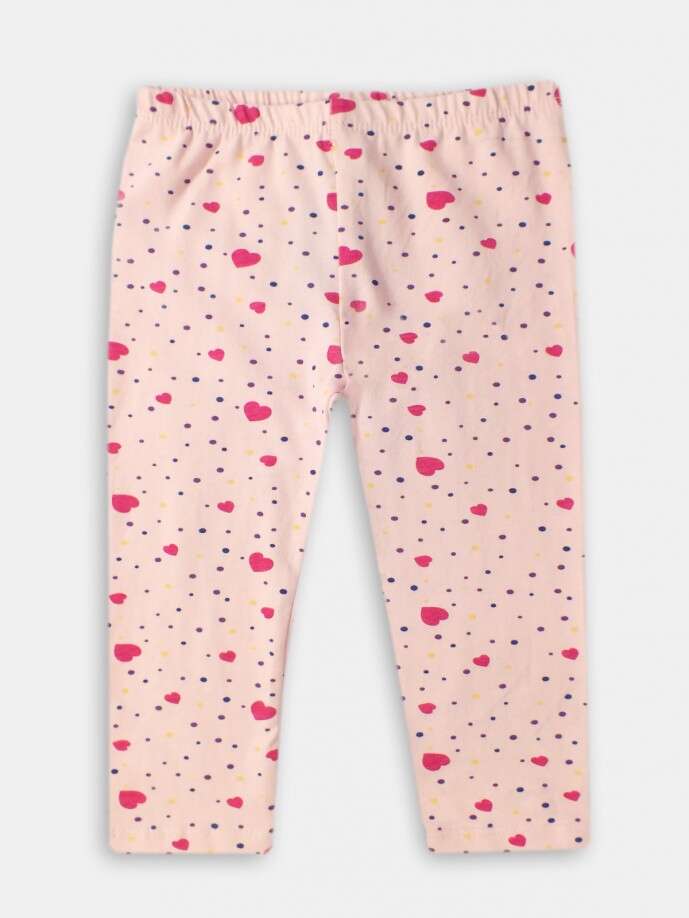 IDEXE szívecskemintás rózsaszín leggings