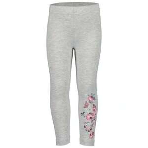 Legíny pre dievčatá Blue Seven s kvetinovým vzorom, sivé, veľkosť 7 rokov (122 cm) - Bábätká & Batoľatá