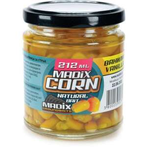 Madix Kukorica Természetes Csalétek Vanília 212ml, édes kukorica horgászatra - Madix