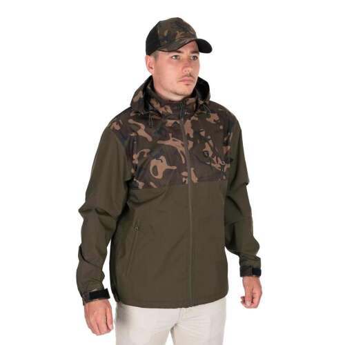 Fox camo/khaki rs 10k dzseki - m, férfi vízálló dzseki kapucnival, camo és khaki színben - Téli horgász ruházat