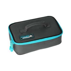 Cage Feeder táska M méretben, szürke kék szegéllyel, horgászáshoz - Egyéb táska