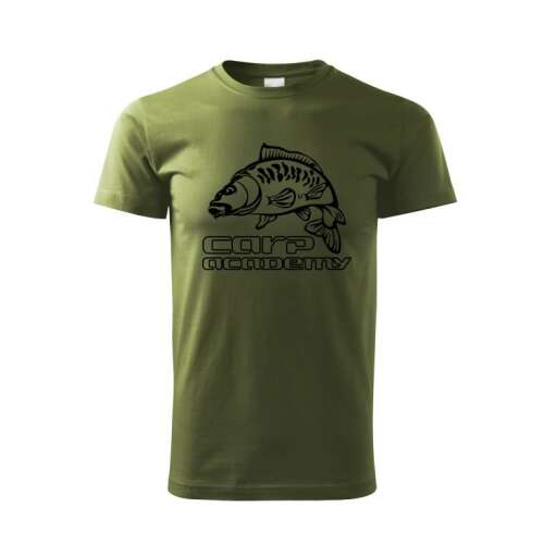 Carp Academy XL zöld póló ponty hal logóval
