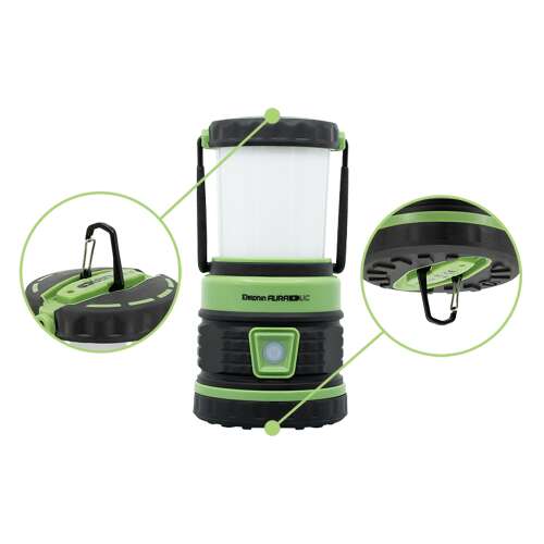 Delphin AURA+ UC kempinglámpa akasztókkal és beépített powerbankkal