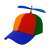 Malatec propeller hat, colorful baseball cap with spinning propeller