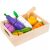 Kruzzel wooden play vegetables in a wooden crate