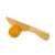 Wooden toy knife with a yellow toy pepper