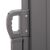 Close-up of Springos retractable privacy screen handle detail