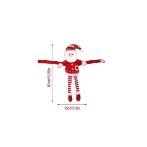 Karácsonyi Függönykapcsoló - Mikulás - 50x15 cm 133316222 - Függönyelkötő