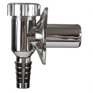 Krómozott mosógép/mosogatógép szifon, falra szerelhető, Ø 32 mm - Háztartási nagygép kiegészítő