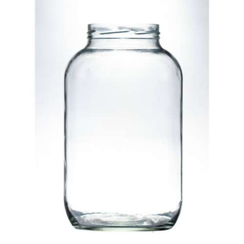 4250ml glass jar with white lid