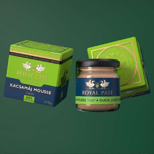 Royal Paté Gänselebermousse Natür, 60% Gänseleber, 70g Glas