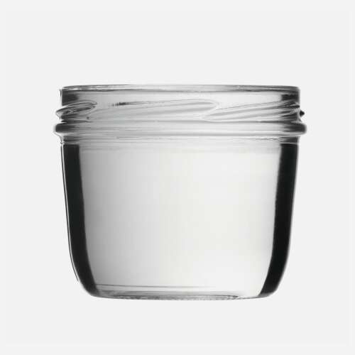 Sturz 235ml glass jar with black lid