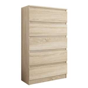 Komód 5 fiókos 70x121x40cm, R5 sonoma tölgy