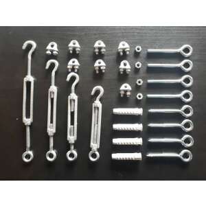 Napvitorla Szerelőkészlet - Négyszögletes Napvitorlákhoz