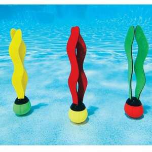 Intex búvár labdák, 3 darabos szett, sárga, piros, zöld, medencébe, vízi játékok, búvár játék - Búvárkodás