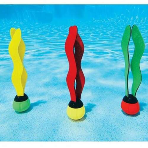 Intex lopte za ronjenje, 3 komada, žuta, crvena, zelena, igračke za bazen, vodene igračke, igra ronjenja