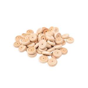 50 bucăți de roți din lemn de 25 mm pentru artizanat, jucării și proiecte DIY - Inscripții din lemn & elemente decorative