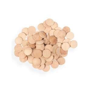 100er Pack 25mm Holz-Kreise, PlayBox Holz-Kreise für Basteln, Holz-Kreise für Kinderbasteln, Holz-Kreise für DIY-Projekte, Holz-Kreise für Spiele, Holz-Kreise für Dekorationen, Holz-Kreise für Scrapbooking, Holz-Kreise für Schmuckherstellung, Holz-Kreise für Wohnkultur - Holzbeschriftungen & Dekoelemente