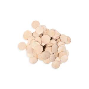 Set de 100 cercuri din lemn de 30 mm, perfect pentru artizanat, decorațiuni și jocuri - Inscripții din lemn & elemente decorative